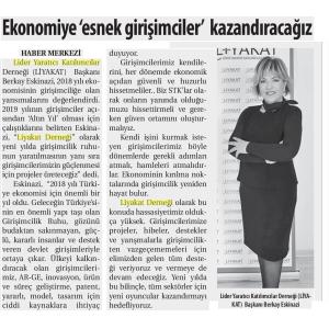 EKONOMİYE ''ESNEK'' GİRİŞİMCİLER KAZANDIRACAĞIZ