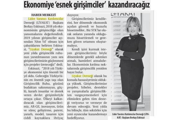 EKONOMİYE ''ESNEK'' GİRİŞİMCİLER KAZANDIRACAĞIZ