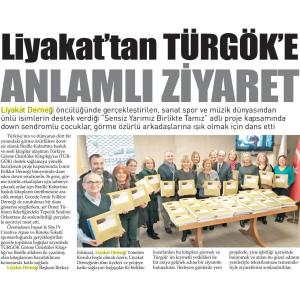 LİYAKAT'TAN TÜRGÖK' E ANLAMLI ZİYARET