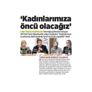 KADINLARIMIZA ÖNCÜ OLACAĞIZ