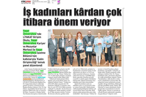 İŞ KADINLARININ ÖNCELİĞİ İTİBAR