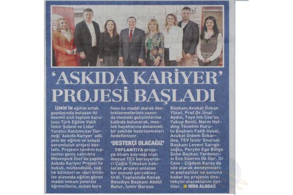 ASKIDA KARİYER PROJESİ BAŞLIYOR