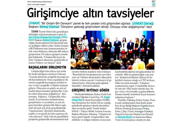 GİRİŞİMCİYE ALTIN TAVSİYELER