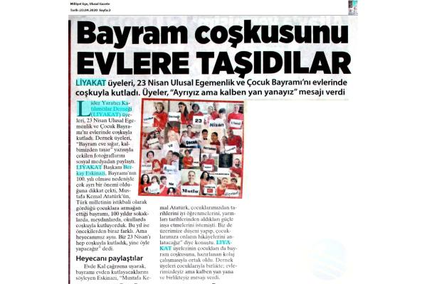 BAYRAM COŞKUSUNU EVLERE TAŞIDILAR
